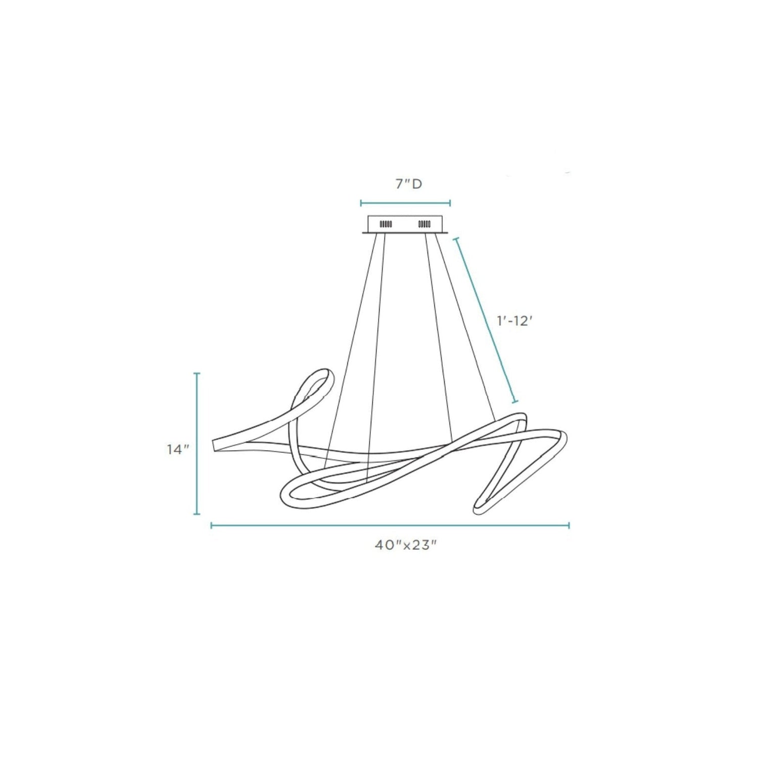 Moscow LED Chandelier // White - Home Elegance USA