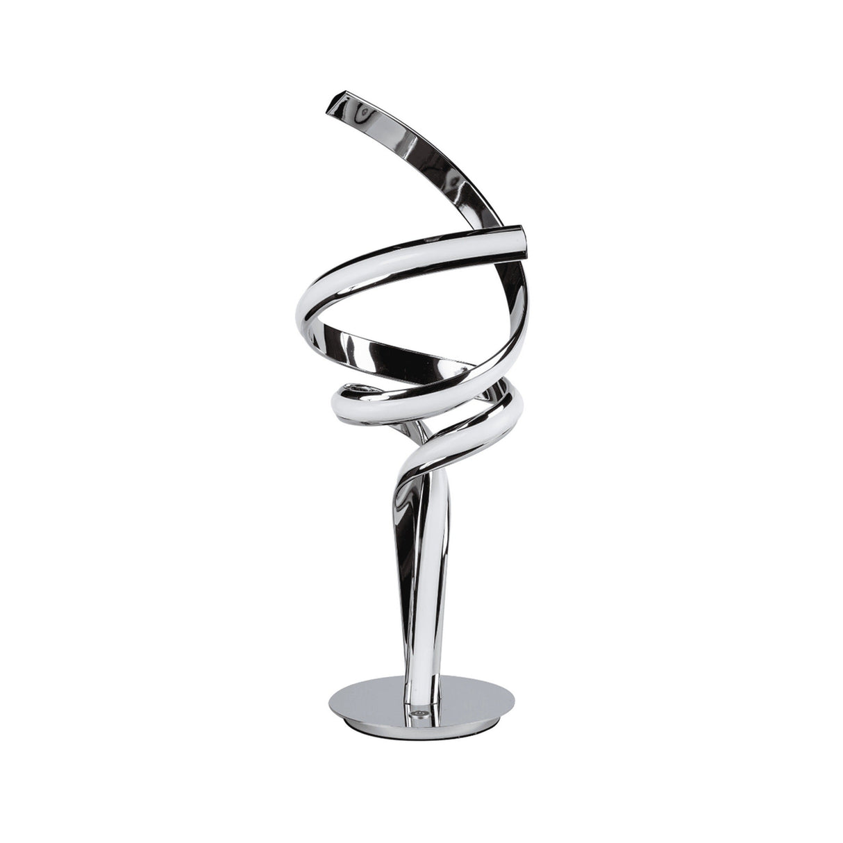 Munich Chrome Table Lamp // Natural White LED Strip & Touch Dimmer - Home Elegance USA