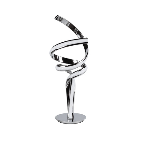 Munich Chrome Table Lamp // Natural White LED Strip & Touch Dimmer - Home Elegance USA