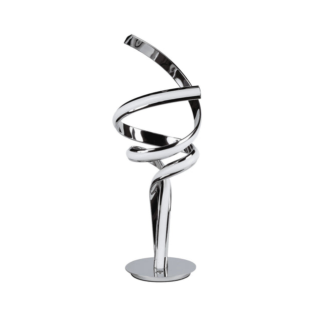 Munich Chrome Table Lamp // Natural White LED Strip & Touch Dimmer - Home Elegance USA