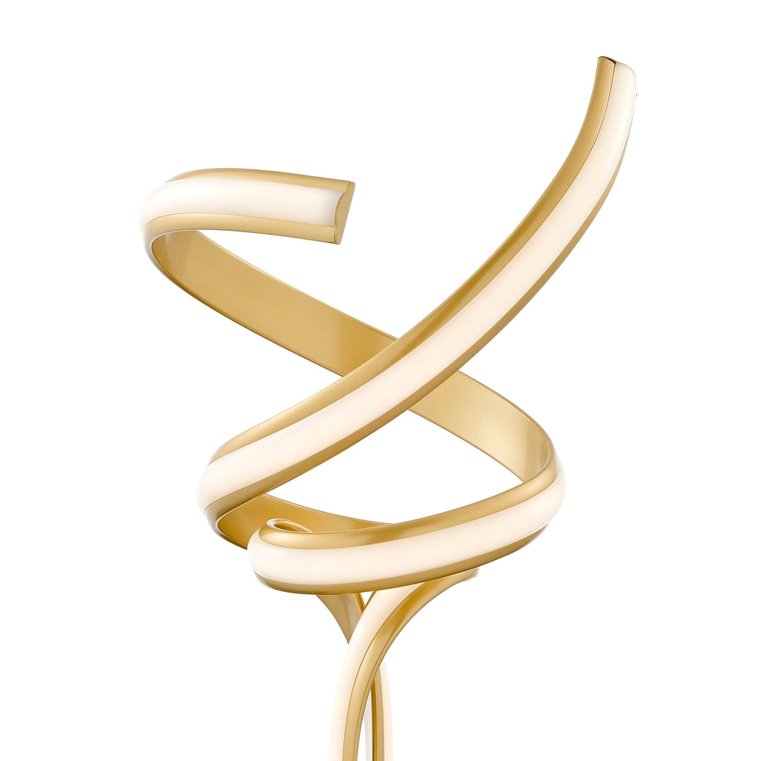 Munich Gold Table Lamp // Natural White LED Strip & Touch Dimmer - Home Elegance USA