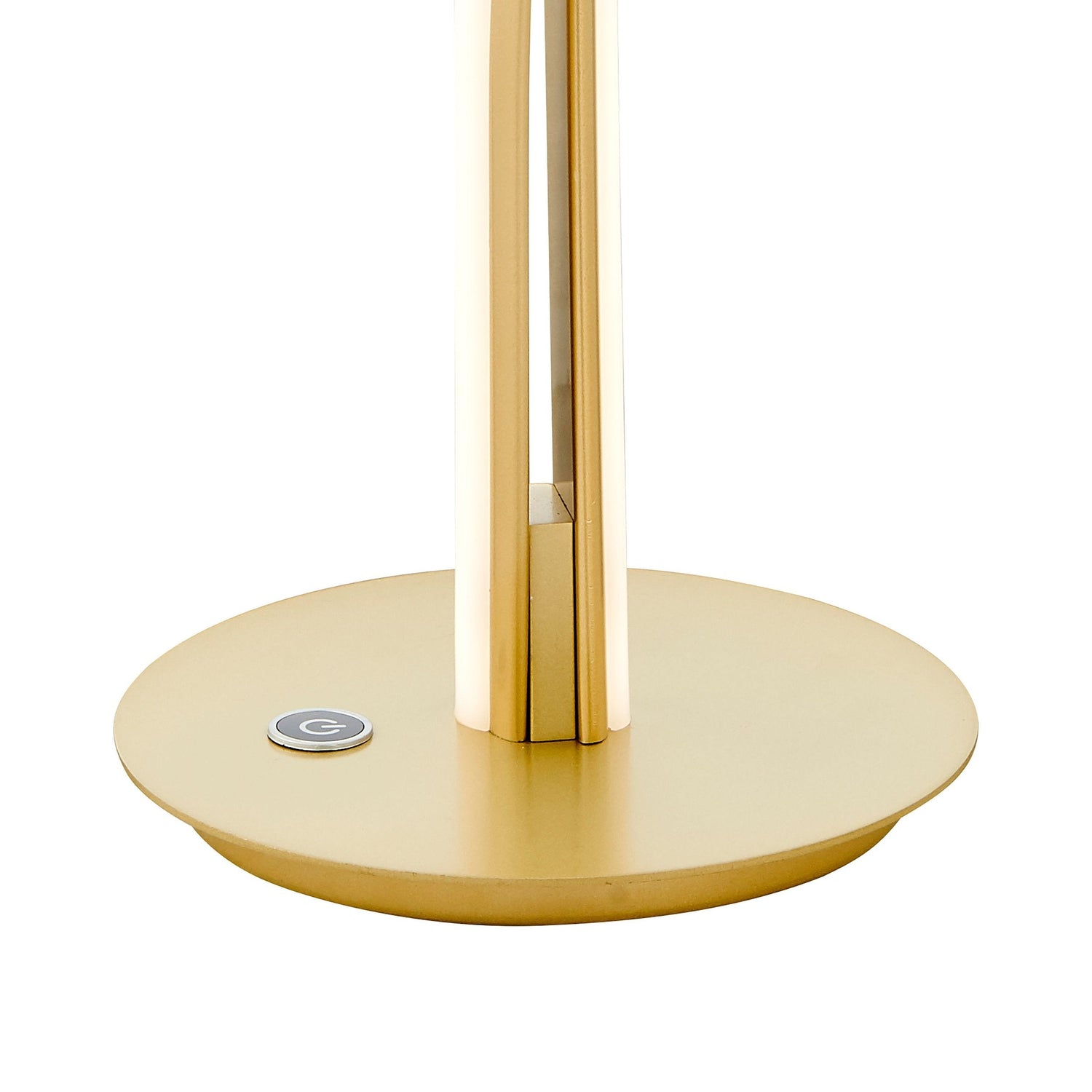 Munich Gold Table Lamp // Natural White LED Strip & Touch Dimmer - Home Elegance USA