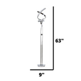 Munich LED Chrome 63" Floor Lamp // Dimmable - Home Elegance USA