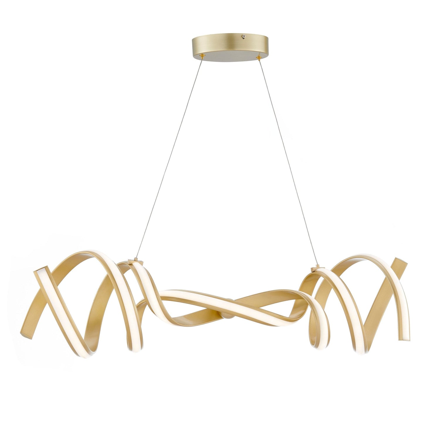 Munich LED Horizontal Chandelier // Gold - Home Elegance USA