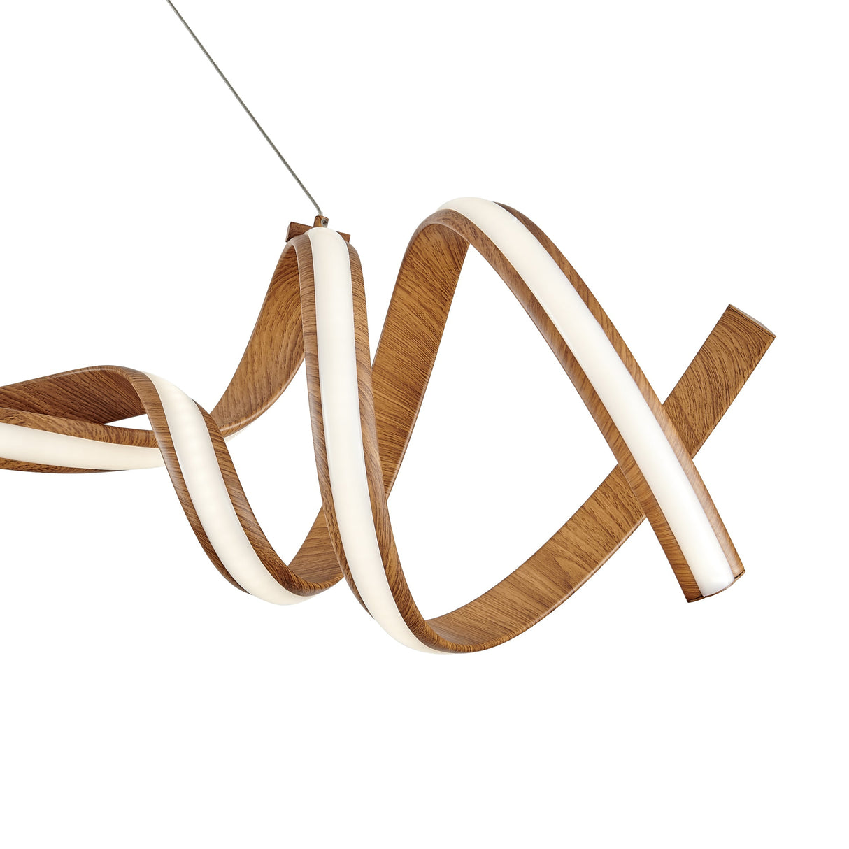 Munich LED Horizontal Chandelier // Wood - Home Elegance USA
