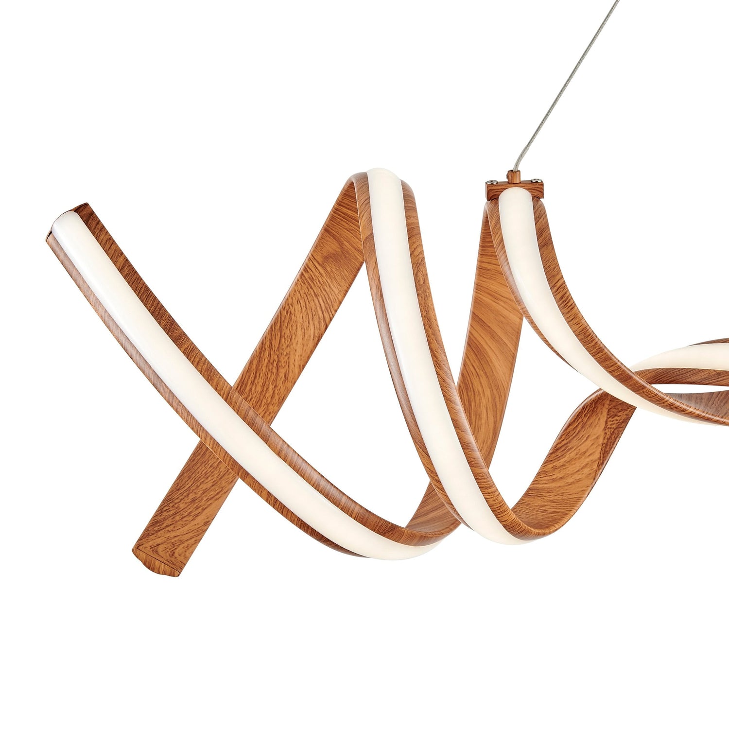 Munich LED Horizontal Chandelier // Wood - Home Elegance USA