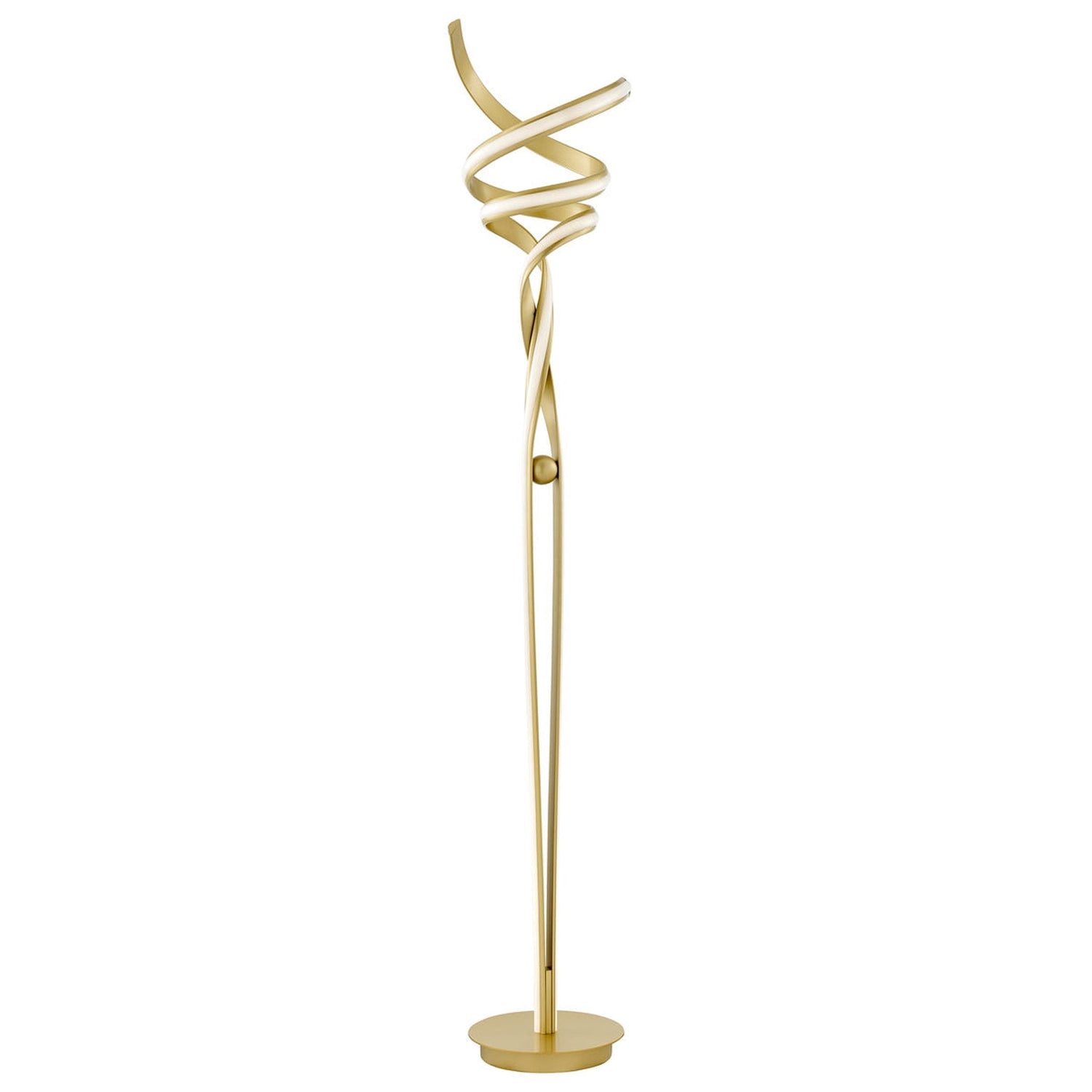 Munich LED Sandy Gold 63" Floor Lamp // Dimmable - Home Elegance USA
