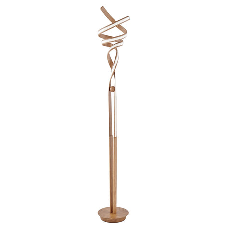 Munich LED Wood 63" Floor Lamp // Dimmable - Home Elegance USA