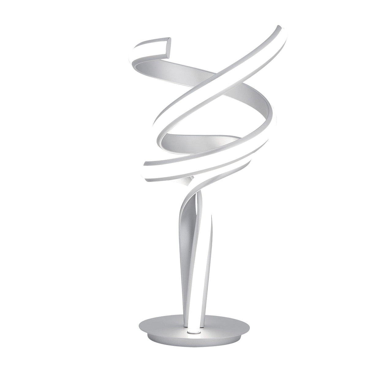 Munich Silver Table Lamp // LED Strip & Touch Dimmer - Home Elegance USA
