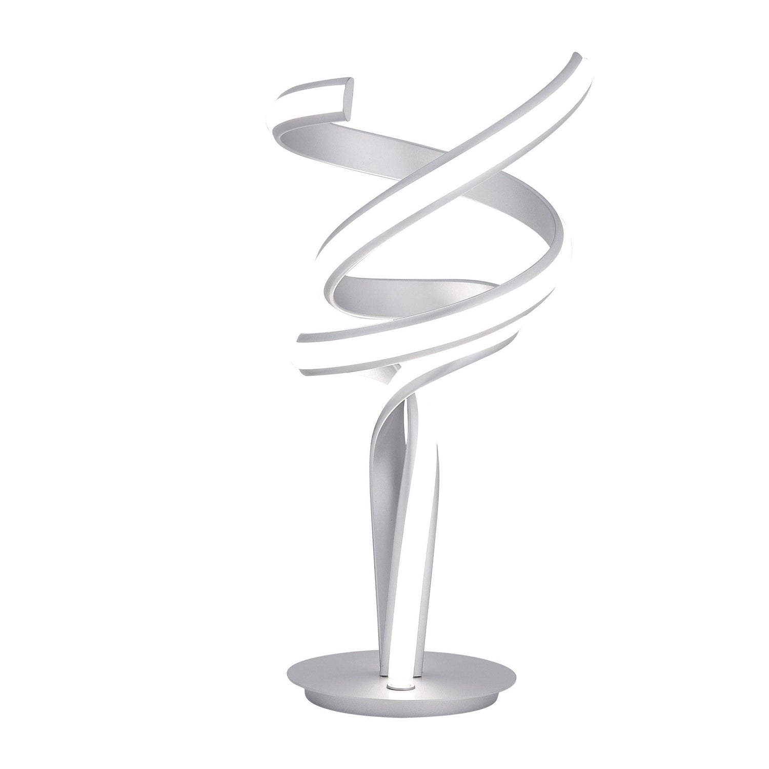 Munich Silver Table Lamp // LED Strip & Touch Dimmer - Home Elegance USA