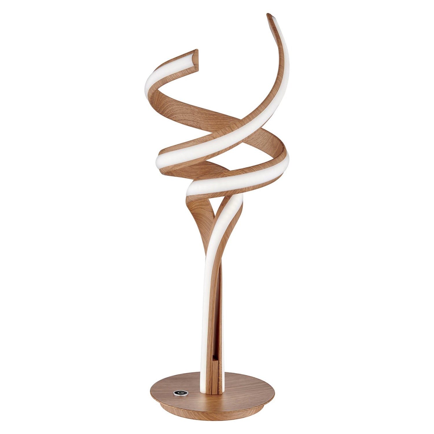 Munich Wood Table Lamp // LED Strip & Touch Dimmer - Home Elegance USA