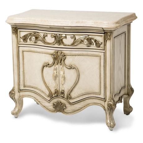 Michael Amini Platine De Royale Nightstand - Home Elegance USA