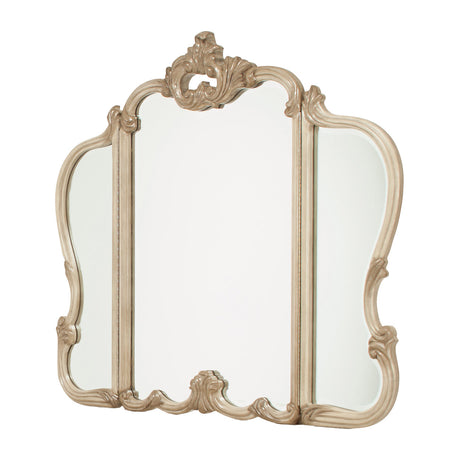 Michael Amini Platine De Royale Champagne Vanity Mirror - Home Elegance USA