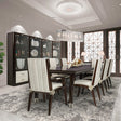 Paris Chic 10-Piece Rectangular Dining Table Set Espresso – AICO Furniture