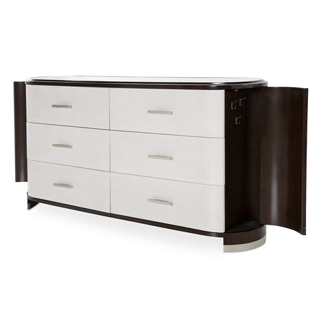 Aico Furniture - Paris Chic Storage Console-Dresser In Espresso - N9003050-409