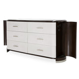 Aico Furniture - Paris Chic Storage Console-Dresser W/Mirror In Espresso - N9003050-260-409