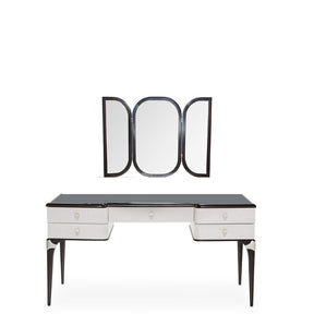 Paris Chic 2-Piece Vanity Desk Set in Espresso – AICO Furniture
