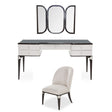 Paris Chic 3-Piece Vanity Desk Set in Espresso – AICO Furniture