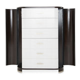 Aico Furniture - Paris Chic 6 Drawer Vertical Storage Cabinets-Chest In Espresso - N9003070-409