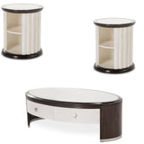 Aico Furniture - Paris Chic 3 Piece Occasional Table Set In Espresso - N9003201-202-409