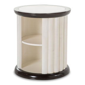 Paris Chic Round End Table In Espresso - NF9003202-409 - Aico Furniture