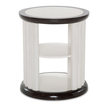 Aico Furniture - Paris Chic Round End Table In Espresso - N9003202-409