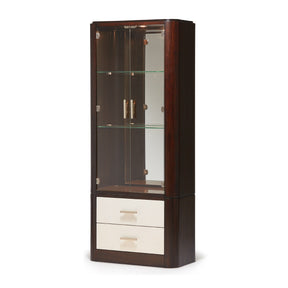 Paris Chic Display Cabinet In Espresso - N9003209-409 - Aico Furniture