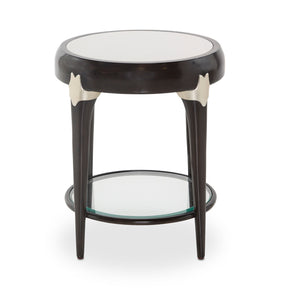Paris Chic Round Accent Table In Espresso - N9003224-409 - Aico Furniture