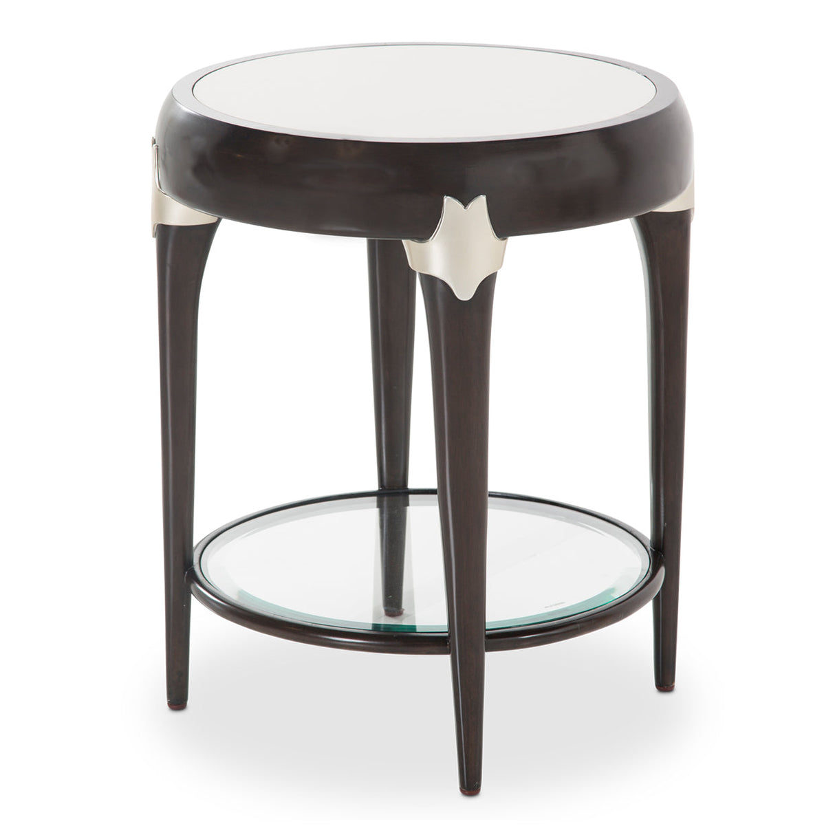 Aico Furniture - Paris Chic Round Accent Table In Espresso - N9003224-409