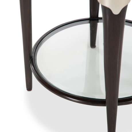 Aico Furniture - Paris Chic Round Accent Table In Espresso - N9003224-409