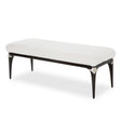 Paris Chic Bed Bench Faux Fur Espresso Finish – Aico