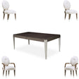 Roxbury Park 5-Piece Rectangular Dining Table Set Slate — AICO Furniture