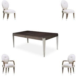 Roxbury Park 5-Piece Rectangular Dining Table Set Slate — AICO Furniture