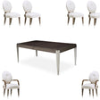 Roxbury Park 7-Piece Rectangular Dining Table Set Slate — AICO Furniture