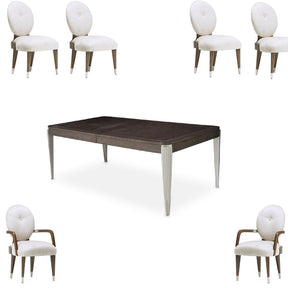 Roxbury Park 7-Piece Rectangular Dining Table Set Slate — AICO Furniture