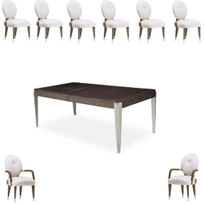 Roxbury Park 9-Piece Rectangular Dining Table Set in Slate — AICO Furniture