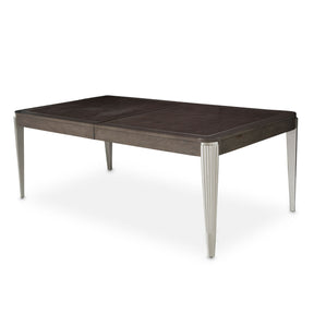 Roxbury Park Rectangular Extendable Dining Table in Slate with Platinum Trim – AICO Furniture
