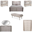 Roxbury Park 7 Piece Eastern King Dual-Panel Bedroom Set Slate – AICO Furniture