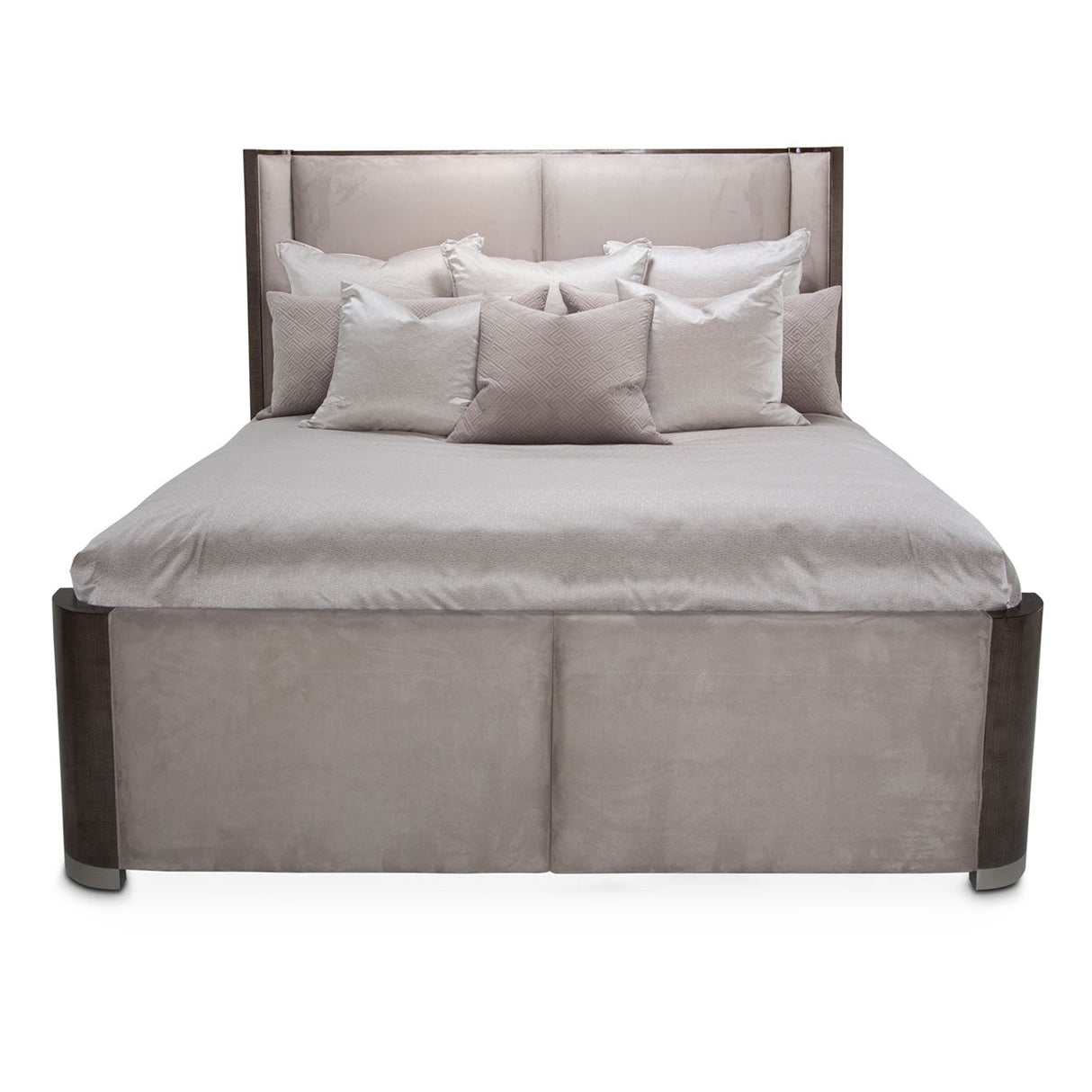 Aico Furniture - Roxbury Park Eastern King Dual-Panel Bed In Slate - N9006000Ekdp4-220