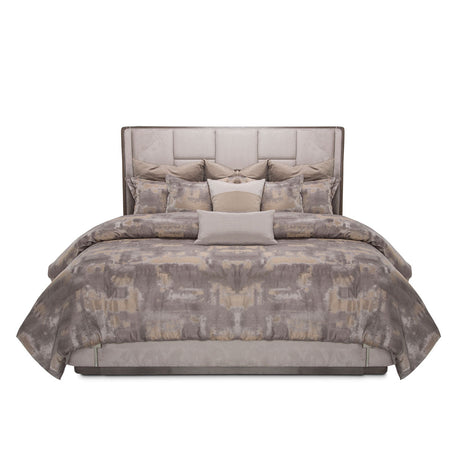 Aico Furniture - Roxbury Park Queen Multi-Panel Bed In Slate - N9006000Qnm3-220