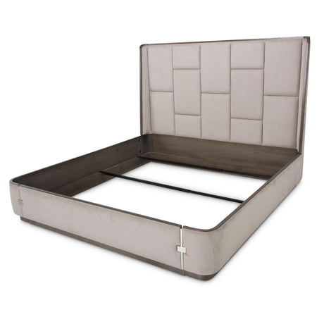 Aico Furniture - Roxbury Park Eastern King Multi-Panel Bed In Slate - N9006000Qnm3-220