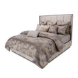 Roxbury Park Eastern King Multi-Panel Velvet Bed in Slate – AICO