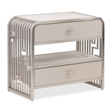 Aico Furniture - Roxbury Park 7 Piece Queen Dual-Panel Bedroom Set In Slate - N9006000Qndp4-220-7Set