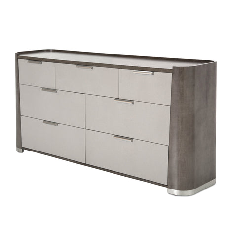 Aico Furniture - Roxbury Park Storage Console-Dresser With Mirror In Slate - N9006050-260-220