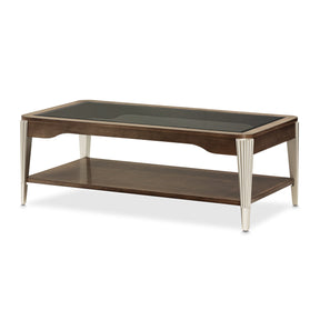 Roxbury Park Cocktail Table in Slate with Beveled Glass Top – AICO