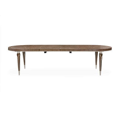 Aico Furniture - Villa Cherie 4 Leg Oval Dining Table In Hazelnut - N9008000-410