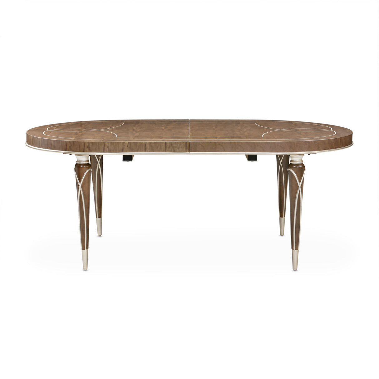Aico Furniture - Villa Cherie 4 Leg Oval Dining Table In Hazelnut - N9008000-410