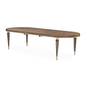 Villa Cherie Oval Extendable Dining Table in Hazelnut with Chardonnay Accents – AICO Furniture