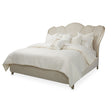 Villa Cherie Caramel Eastern King Channel Tufted Velvet Bed – AICO