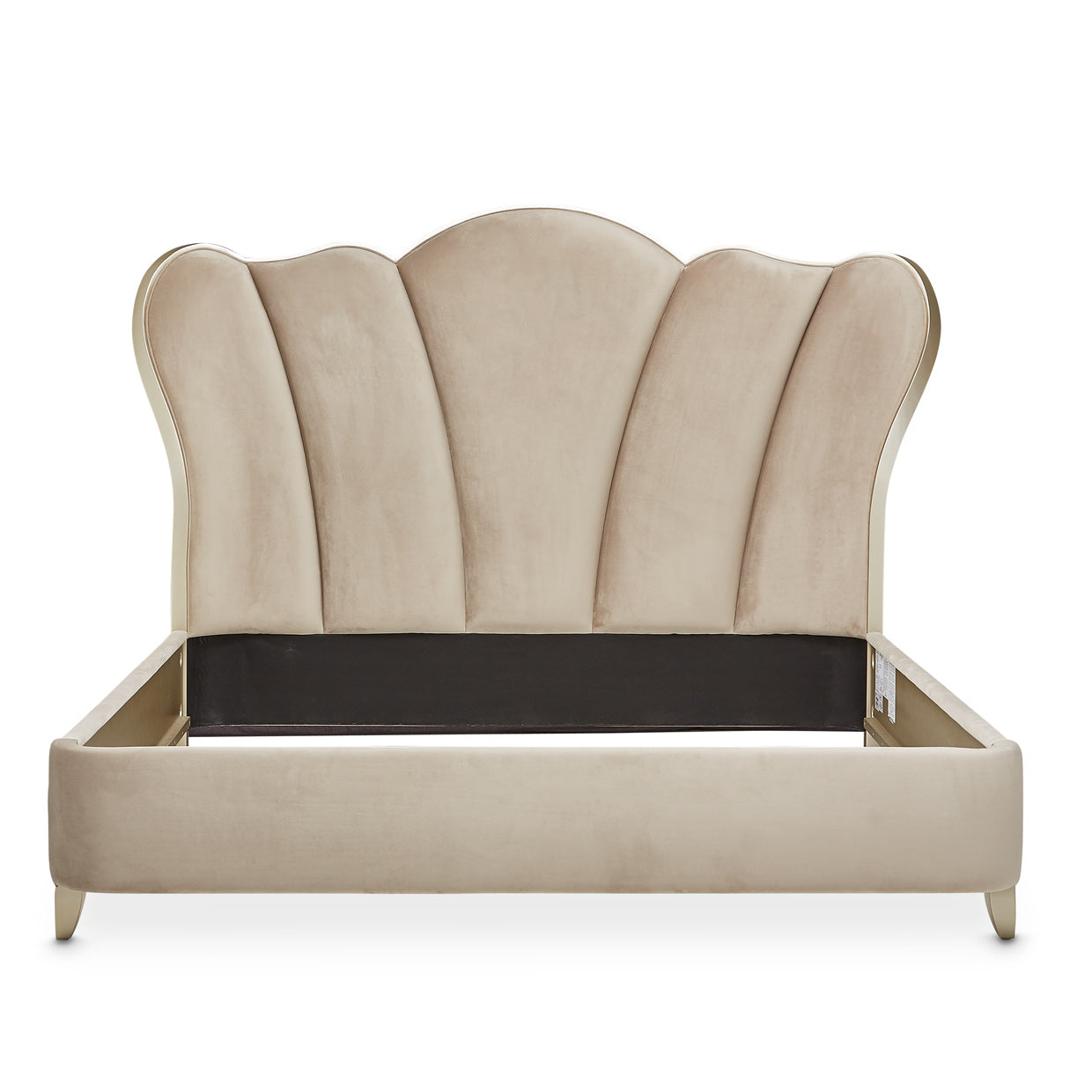 Aico Furniture - Villa Cherie 3 Piece Queen Upholstered Bedroom Set In Hazelnut - N9008000Hqn-410-3Set